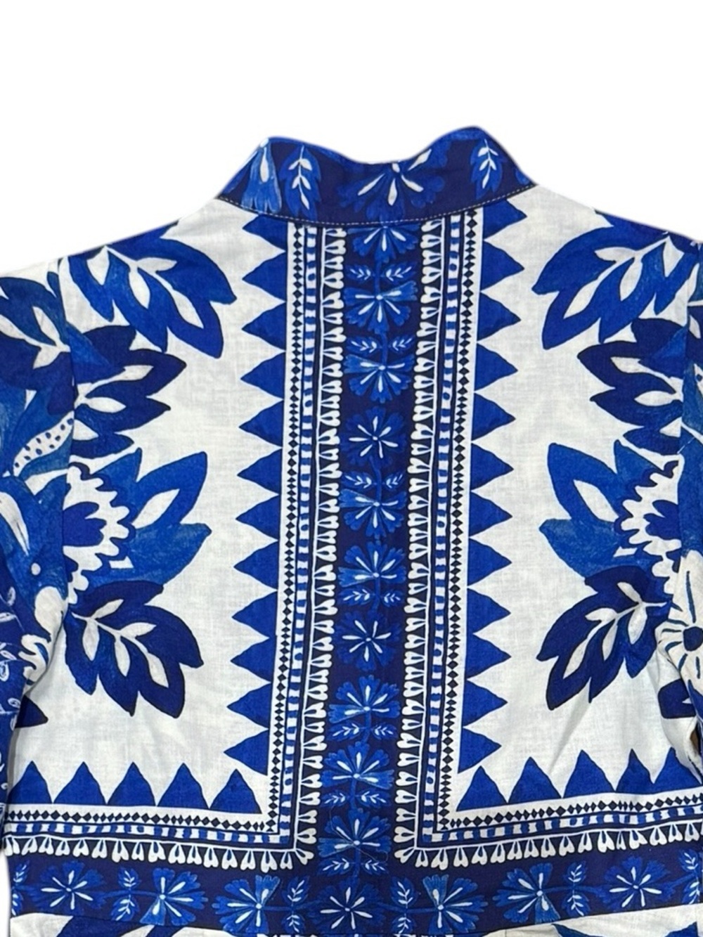 FARM Rio Blue and White Floral Print Maxi Dress - Picture 8 of 13